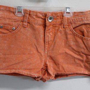 Girls Justice Orange Denim Shorts size 10